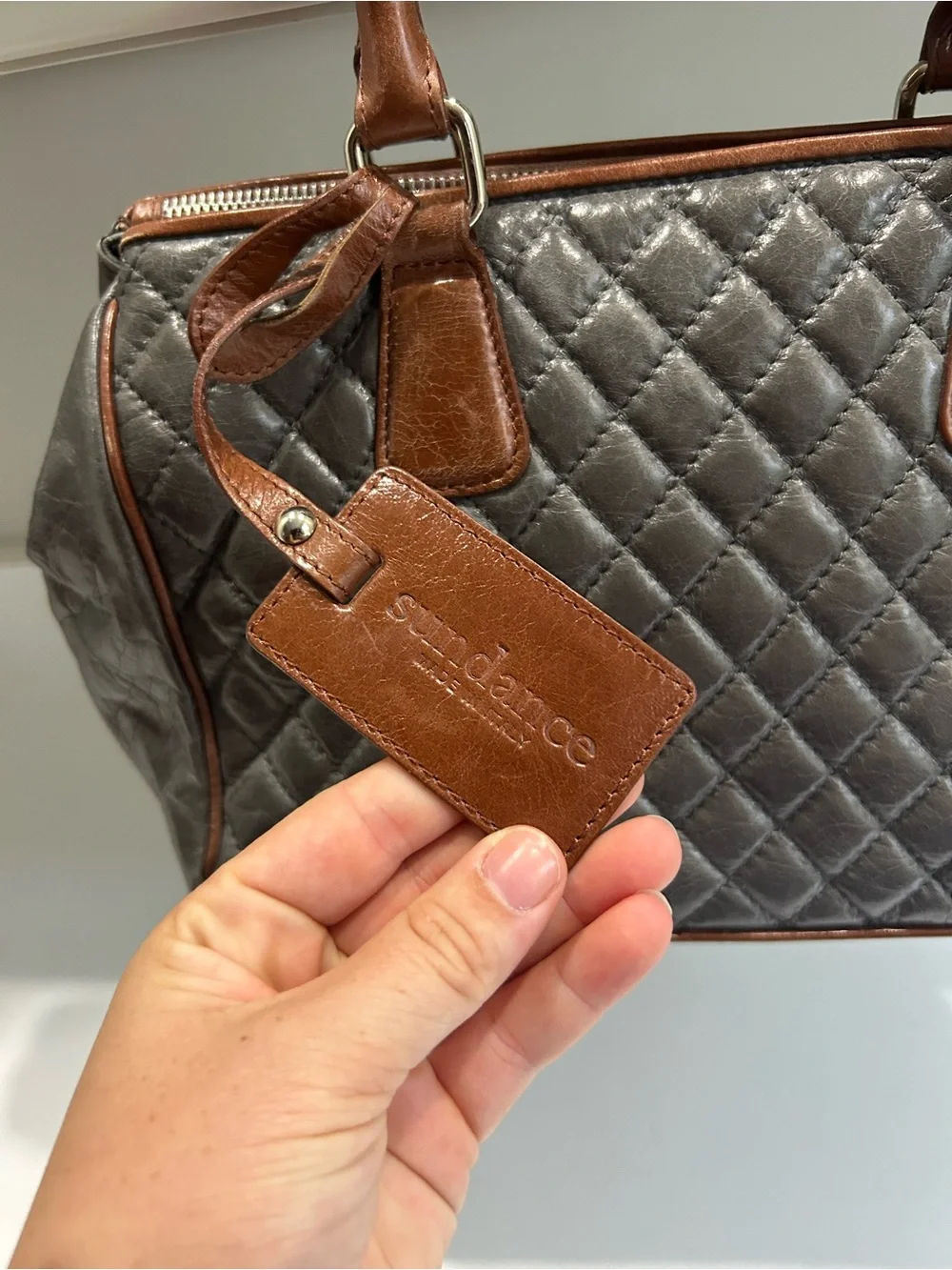 Sundance satchel quilted